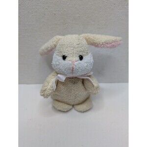 Russ Mini Bunny Rabbit Plush Yellow Terrycloth 90s Vintage Rare Luvpets Luvbunch
